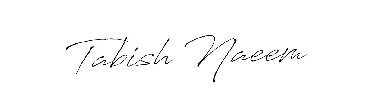 The best way (Antro_Vectra) to make a short signature is to pick only two or three words in your name. The name Tabish Naeem include a total of six letters. For converting this name. Tabish Naeem signature style 6 images and pictures png