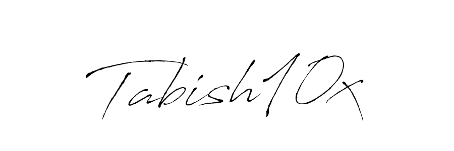 Use a signature maker to create a handwritten signature online. With this signature software, you can design (Antro_Vectra) your own signature for name Tabish10x. Tabish10x signature style 6 images and pictures png