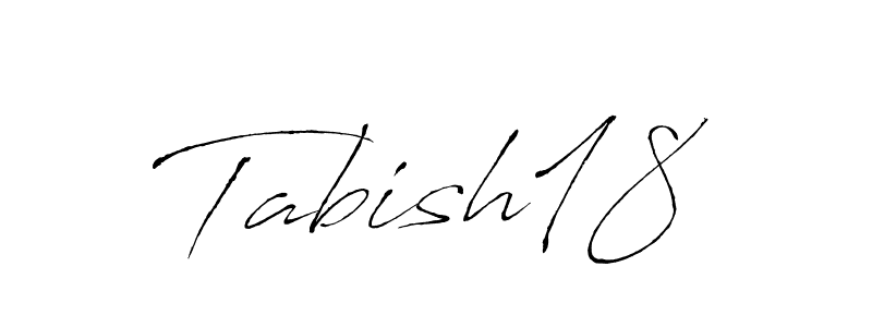 Antro_Vectra is a professional signature style that is perfect for those who want to add a touch of class to their signature. It is also a great choice for those who want to make their signature more unique. Get Tabish18 name to fancy signature for free. Tabish18 signature style 6 images and pictures png