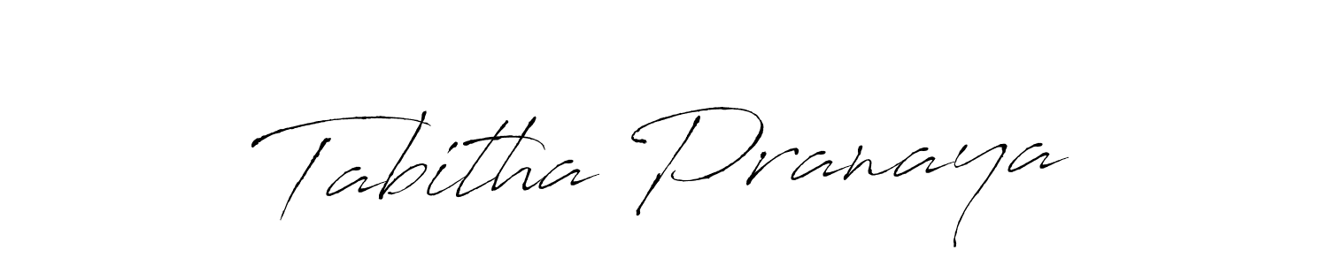 Also You can easily find your signature by using the search form. We will create Tabitha Pranaya name handwritten signature images for you free of cost using Antro_Vectra sign style. Tabitha Pranaya signature style 6 images and pictures png