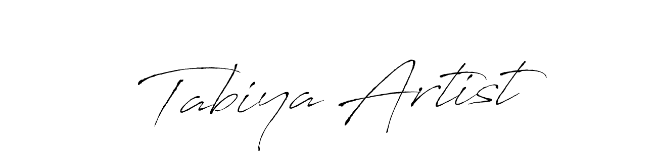 Design your own signature with our free online signature maker. With this signature software, you can create a handwritten (Antro_Vectra) signature for name Tabiya Artist. Tabiya Artist signature style 6 images and pictures png