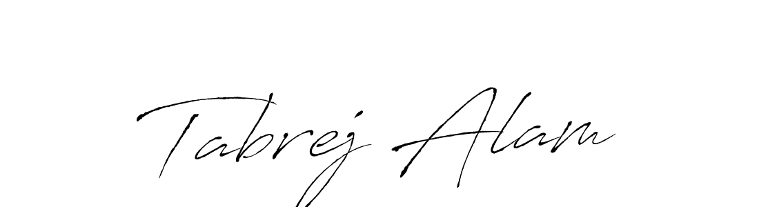 Tabrej Alam stylish signature style. Best Handwritten Sign (Antro_Vectra) for my name. Handwritten Signature Collection Ideas for my name Tabrej Alam. Tabrej Alam signature style 6 images and pictures png