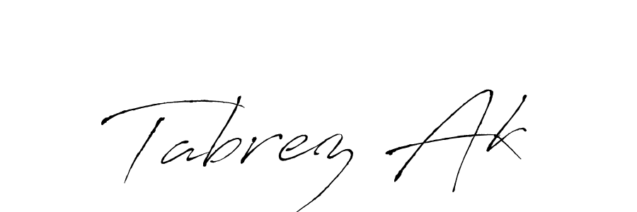 Similarly Antro_Vectra is the best handwritten signature design. Signature creator online .You can use it as an online autograph creator for name Tabrez Ak. Tabrez Ak signature style 6 images and pictures png