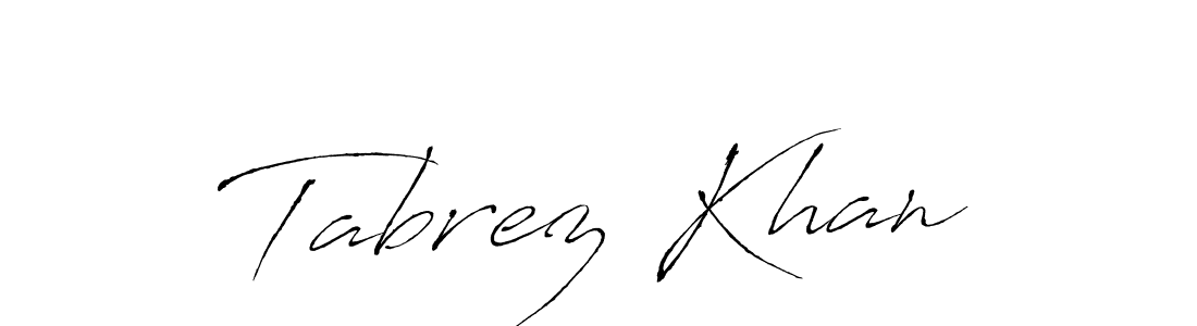 How to make Tabrez Khan signature? Antro_Vectra is a professional autograph style. Create handwritten signature for Tabrez Khan name. Tabrez Khan signature style 6 images and pictures png