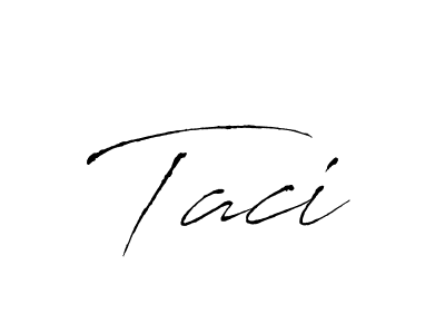 Use a signature maker to create a handwritten signature online. With this signature software, you can design (Antro_Vectra) your own signature for name Taci. Taci signature style 6 images and pictures png