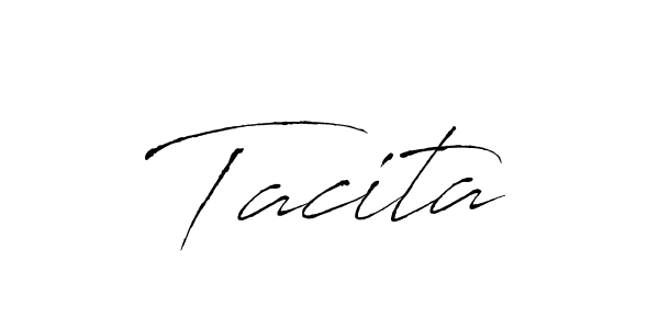 Design your own signature with our free online signature maker. With this signature software, you can create a handwritten (Antro_Vectra) signature for name Tacita. Tacita signature style 6 images and pictures png