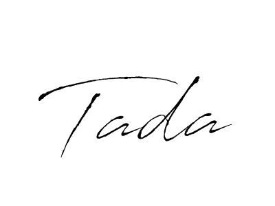 How to make Tada name signature. Use Antro_Vectra style for creating short signs online. This is the latest handwritten sign. Tada signature style 6 images and pictures png