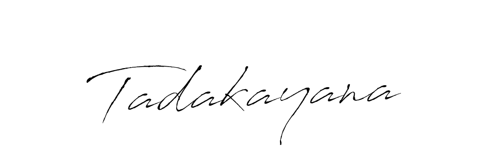 Design your own signature with our free online signature maker. With this signature software, you can create a handwritten (Antro_Vectra) signature for name Tadakayana. Tadakayana signature style 6 images and pictures png