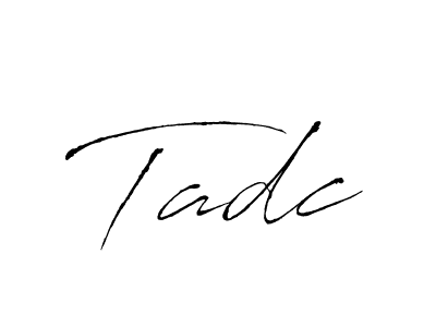 How to make Tadc signature? Antro_Vectra is a professional autograph style. Create handwritten signature for Tadc name. Tadc signature style 6 images and pictures png