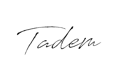 Here are the top 10 professional signature styles for the name Tadem. These are the best autograph styles you can use for your name. Tadem signature style 6 images and pictures png