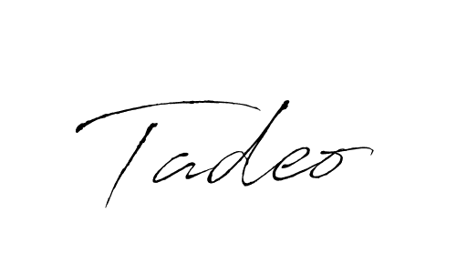 How to make Tadeo signature? Antro_Vectra is a professional autograph style. Create handwritten signature for Tadeo name. Tadeo signature style 6 images and pictures png