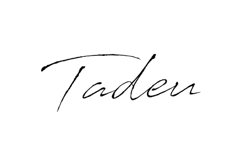 Here are the top 10 professional signature styles for the name Tadeu. These are the best autograph styles you can use for your name. Tadeu signature style 6 images and pictures png