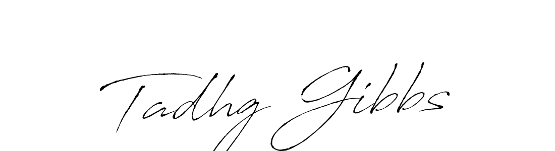 Design your own signature with our free online signature maker. With this signature software, you can create a handwritten (Antro_Vectra) signature for name Tadhg Gibbs. Tadhg Gibbs signature style 6 images and pictures png