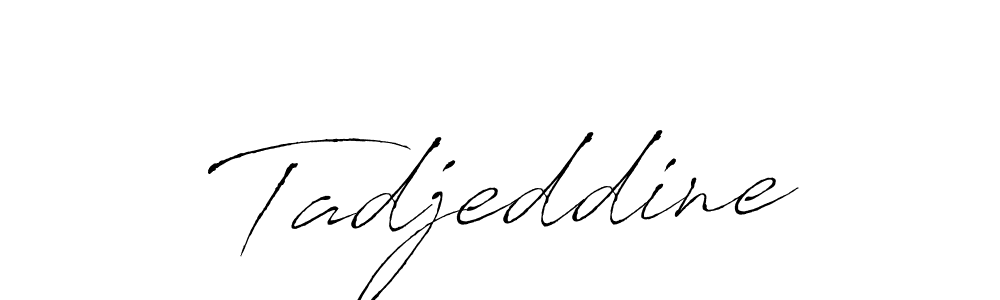 Create a beautiful signature design for name Tadjeddine. With this signature (Antro_Vectra) fonts, you can make a handwritten signature for free. Tadjeddine signature style 6 images and pictures png