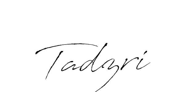 Design your own signature with our free online signature maker. With this signature software, you can create a handwritten (Antro_Vectra) signature for name Tadzri. Tadzri signature style 6 images and pictures png