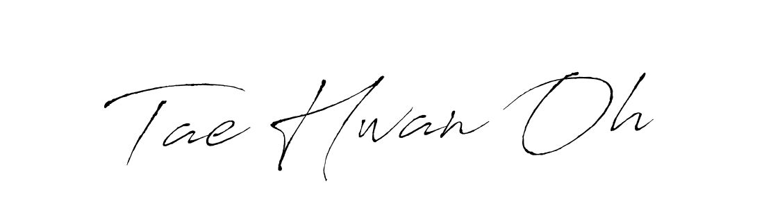 Make a beautiful signature design for name Tae Hwan Oh. With this signature (Antro_Vectra) style, you can create a handwritten signature for free. Tae Hwan Oh signature style 6 images and pictures png