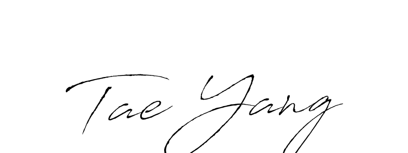 Tae Yang stylish signature style. Best Handwritten Sign (Antro_Vectra) for my name. Handwritten Signature Collection Ideas for my name Tae Yang. Tae Yang signature style 6 images and pictures png