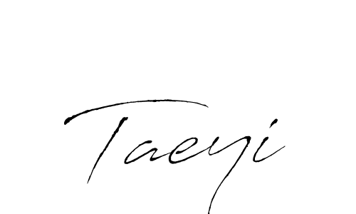 Make a beautiful signature design for name Taeyi. With this signature (Antro_Vectra) style, you can create a handwritten signature for free. Taeyi signature style 6 images and pictures png