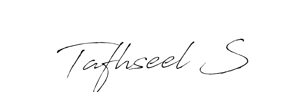 How to make Tafhseel S signature? Antro_Vectra is a professional autograph style. Create handwritten signature for Tafhseel S name. Tafhseel S signature style 6 images and pictures png
