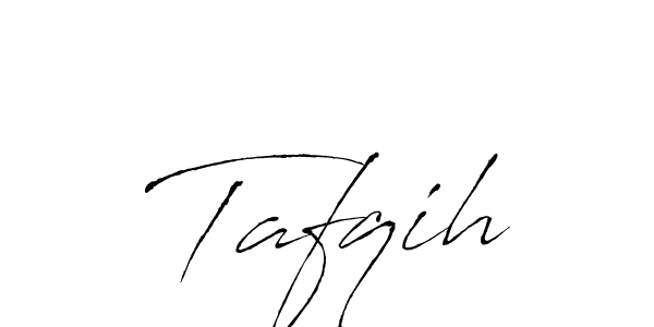 How to make Tafqih signature? Antro_Vectra is a professional autograph style. Create handwritten signature for Tafqih name. Tafqih signature style 6 images and pictures png