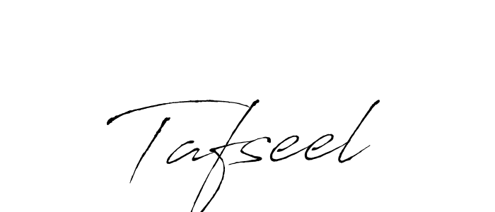 Use a signature maker to create a handwritten signature online. With this signature software, you can design (Antro_Vectra) your own signature for name Tafseel. Tafseel signature style 6 images and pictures png