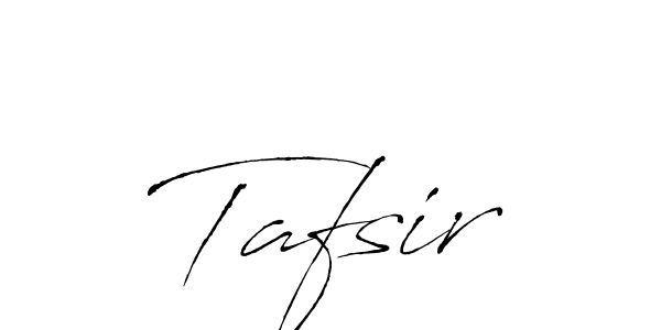 Design your own signature with our free online signature maker. With this signature software, you can create a handwritten (Antro_Vectra) signature for name Tafsir. Tafsir signature style 6 images and pictures png