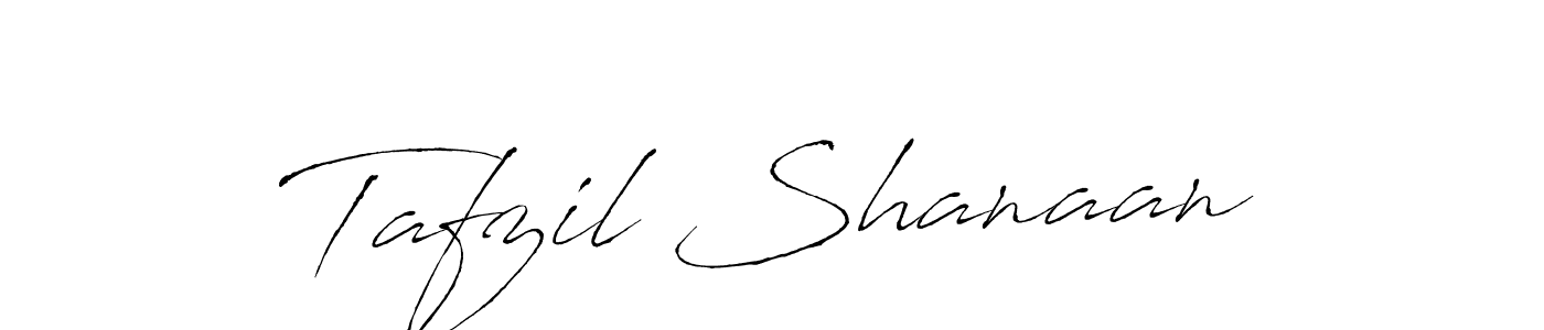 Make a beautiful signature design for name Tafzil Shanaan. With this signature (Antro_Vectra) style, you can create a handwritten signature for free. Tafzil Shanaan signature style 6 images and pictures png