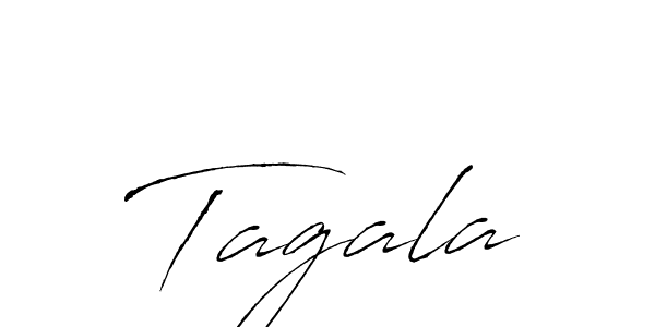 Design your own signature with our free online signature maker. With this signature software, you can create a handwritten (Antro_Vectra) signature for name Tagala. Tagala signature style 6 images and pictures png