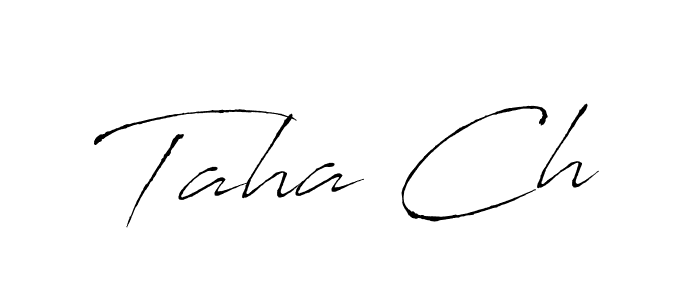 Also we have Taha Ch name is the best signature style. Create professional handwritten signature collection using Antro_Vectra autograph style. Taha Ch signature style 6 images and pictures png