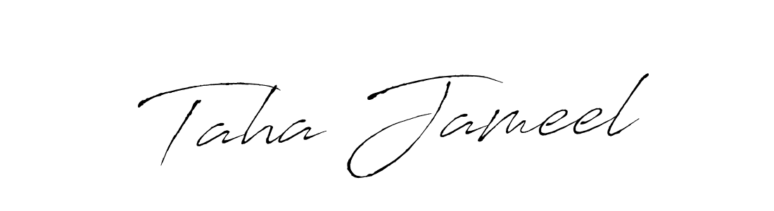 Also You can easily find your signature by using the search form. We will create Taha Jameel name handwritten signature images for you free of cost using Antro_Vectra sign style. Taha Jameel signature style 6 images and pictures png