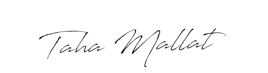 It looks lik you need a new signature style for name Taha Mallat. Design unique handwritten (Antro_Vectra) signature with our free signature maker in just a few clicks. Taha Mallat signature style 6 images and pictures png