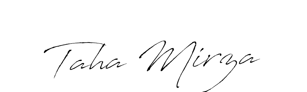 Use a signature maker to create a handwritten signature online. With this signature software, you can design (Antro_Vectra) your own signature for name Taha Mirza. Taha Mirza signature style 6 images and pictures png