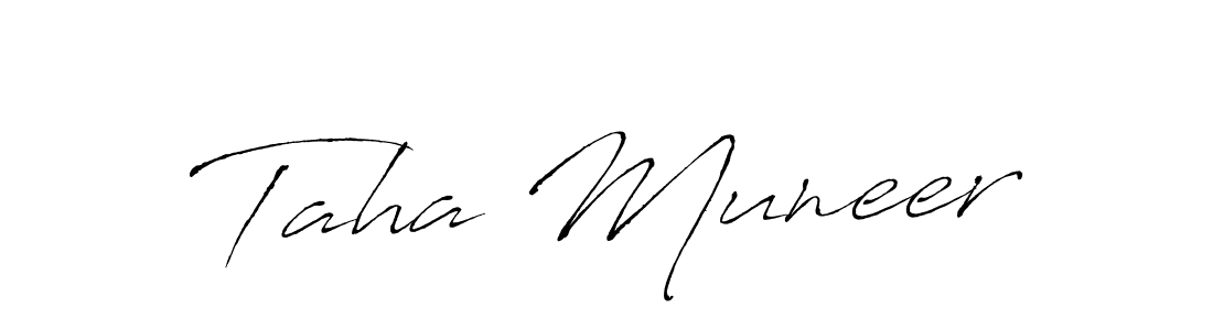 Also You can easily find your signature by using the search form. We will create Taha Muneer name handwritten signature images for you free of cost using Antro_Vectra sign style. Taha Muneer signature style 6 images and pictures png