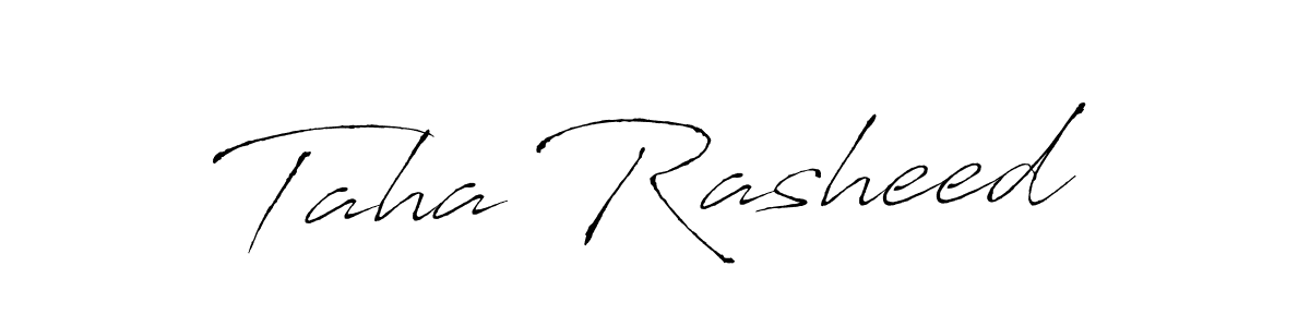 It looks lik you need a new signature style for name Taha Rasheed. Design unique handwritten (Antro_Vectra) signature with our free signature maker in just a few clicks. Taha Rasheed signature style 6 images and pictures png