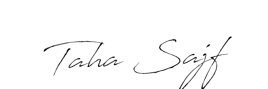 Create a beautiful signature design for name Taha Sajf. With this signature (Antro_Vectra) fonts, you can make a handwritten signature for free. Taha Sajf signature style 6 images and pictures png