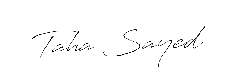Similarly Antro_Vectra is the best handwritten signature design. Signature creator online .You can use it as an online autograph creator for name Taha Sayed. Taha Sayed signature style 6 images and pictures png