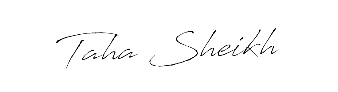 Also we have Taha Sheikh name is the best signature style. Create professional handwritten signature collection using Antro_Vectra autograph style. Taha Sheikh signature style 6 images and pictures png