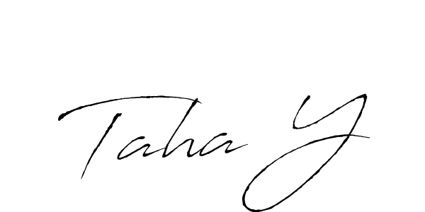 This is the best signature style for the Taha Y name. Also you like these signature font (Antro_Vectra). Mix name signature. Taha Y signature style 6 images and pictures png