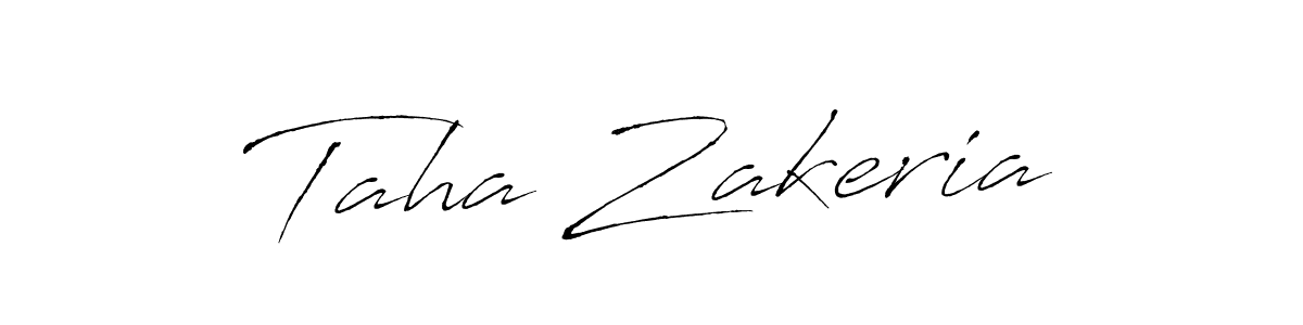 It looks lik you need a new signature style for name Taha Zakeria. Design unique handwritten (Antro_Vectra) signature with our free signature maker in just a few clicks. Taha Zakeria signature style 6 images and pictures png