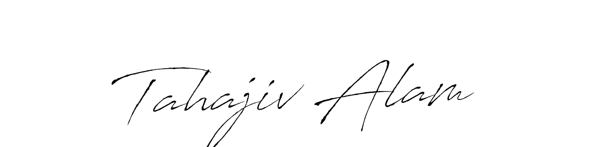 Create a beautiful signature design for name Tahajiv Alam. With this signature (Antro_Vectra) fonts, you can make a handwritten signature for free. Tahajiv Alam signature style 6 images and pictures png