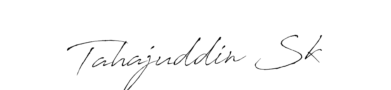 Design your own signature with our free online signature maker. With this signature software, you can create a handwritten (Antro_Vectra) signature for name Tahajuddin Sk. Tahajuddin Sk signature style 6 images and pictures png