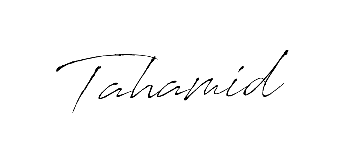 Create a beautiful signature design for name Tahamid. With this signature (Antro_Vectra) fonts, you can make a handwritten signature for free. Tahamid signature style 6 images and pictures png