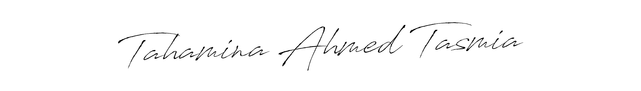 How to make Tahamina Ahmed Tasmia signature? Antro_Vectra is a professional autograph style. Create handwritten signature for Tahamina Ahmed Tasmia name. Tahamina Ahmed Tasmia signature style 6 images and pictures png