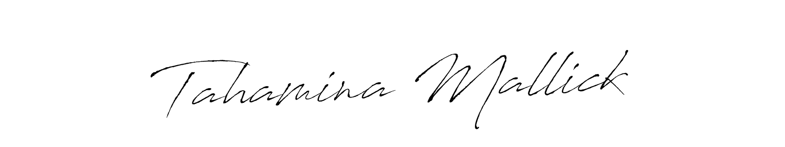 Use a signature maker to create a handwritten signature online. With this signature software, you can design (Antro_Vectra) your own signature for name Tahamina Mallick. Tahamina Mallick signature style 6 images and pictures png