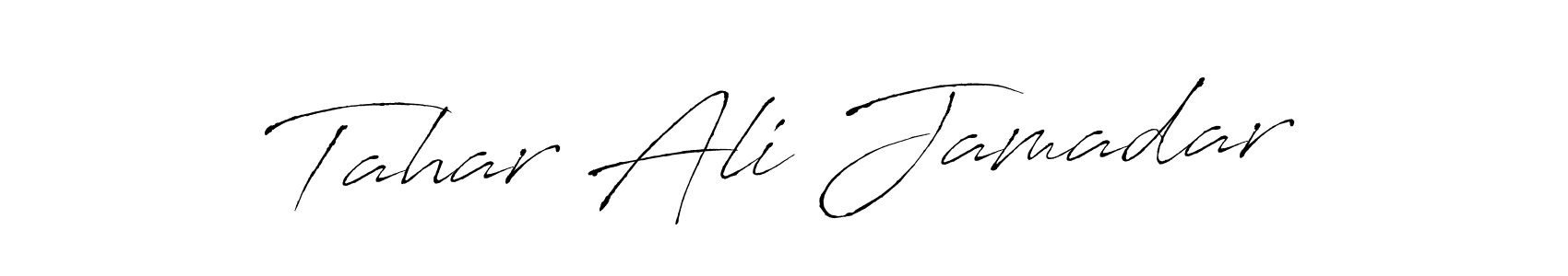 Tahar Ali Jamadar stylish signature style. Best Handwritten Sign (Antro_Vectra) for my name. Handwritten Signature Collection Ideas for my name Tahar Ali Jamadar. Tahar Ali Jamadar signature style 6 images and pictures png