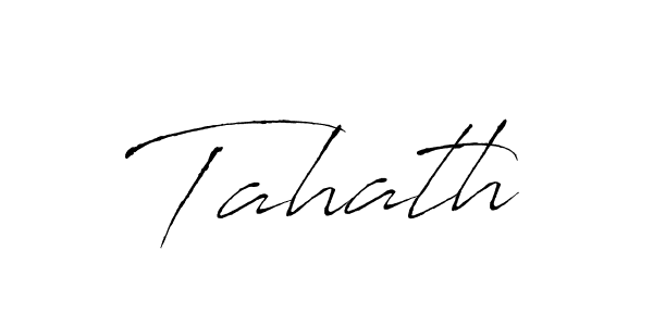 Design your own signature with our free online signature maker. With this signature software, you can create a handwritten (Antro_Vectra) signature for name Tahath. Tahath signature style 6 images and pictures png