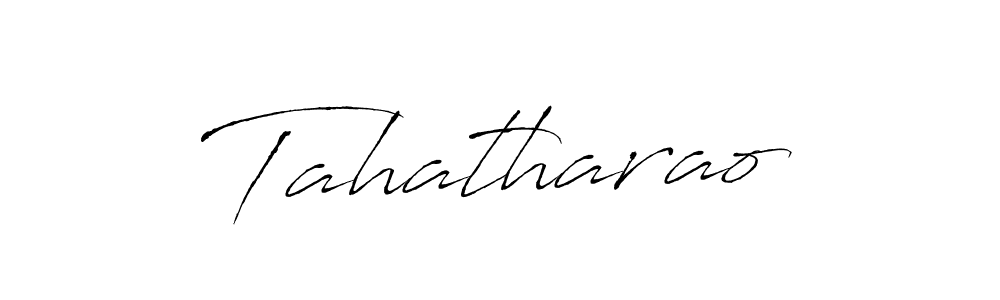 Design your own signature with our free online signature maker. With this signature software, you can create a handwritten (Antro_Vectra) signature for name Tahatharao. Tahatharao signature style 6 images and pictures png