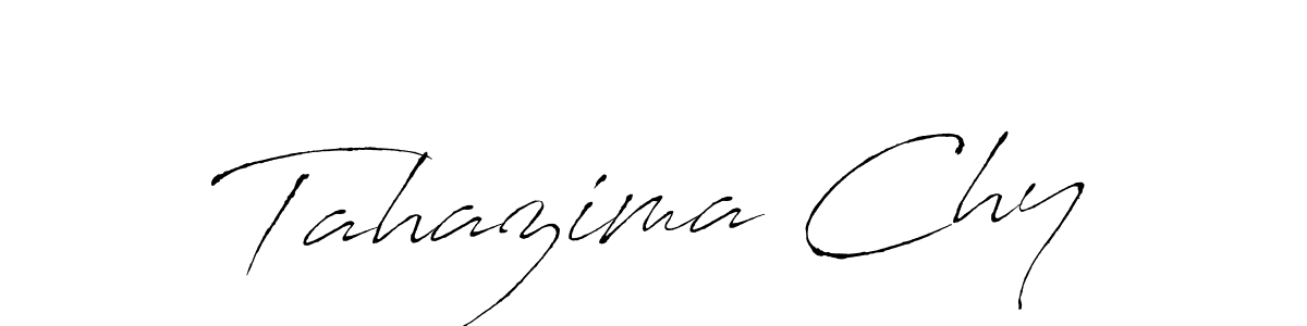 How to make Tahazima Chy signature? Antro_Vectra is a professional autograph style. Create handwritten signature for Tahazima Chy name. Tahazima Chy signature style 6 images and pictures png