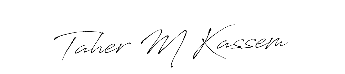 See photos of Taher M Kassem official signature by Spectra . Check more albums & portfolios. Read reviews & check more about Antro_Vectra font. Taher M Kassem signature style 6 images and pictures png