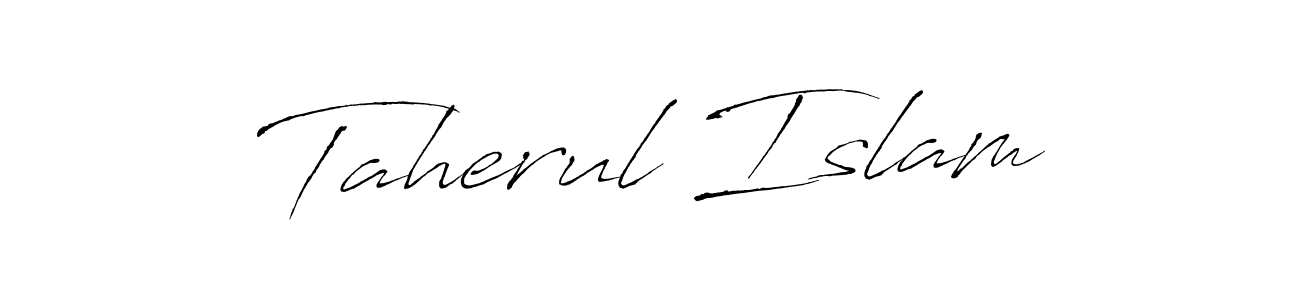 How to make Taherul Islam name signature. Use Antro_Vectra style for creating short signs online. This is the latest handwritten sign. Taherul Islam signature style 6 images and pictures png
